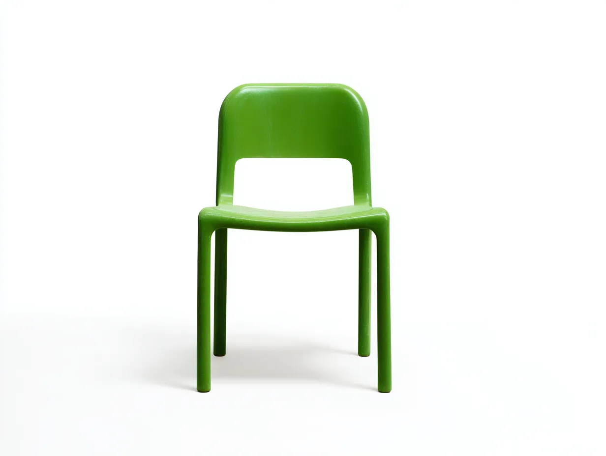 Sedia Da Pranzo Da Esterno 48×52×82 cm - plastica verde stile moderno per giardino-Nisolointerior