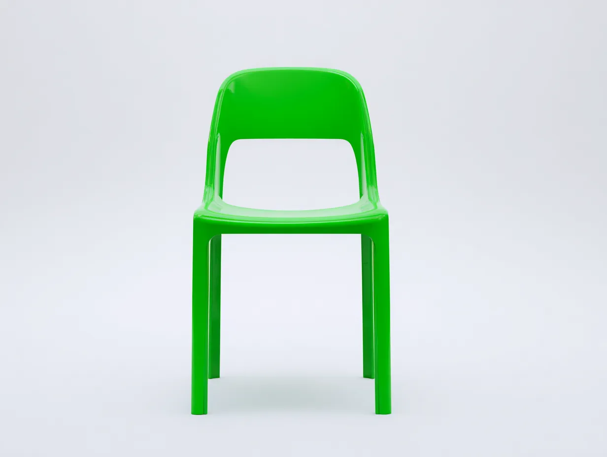 Sedia Da Pranzo All'Aperto 50x52x80 cm - plastica verde - design semplice da terrazza-Nisolointerior