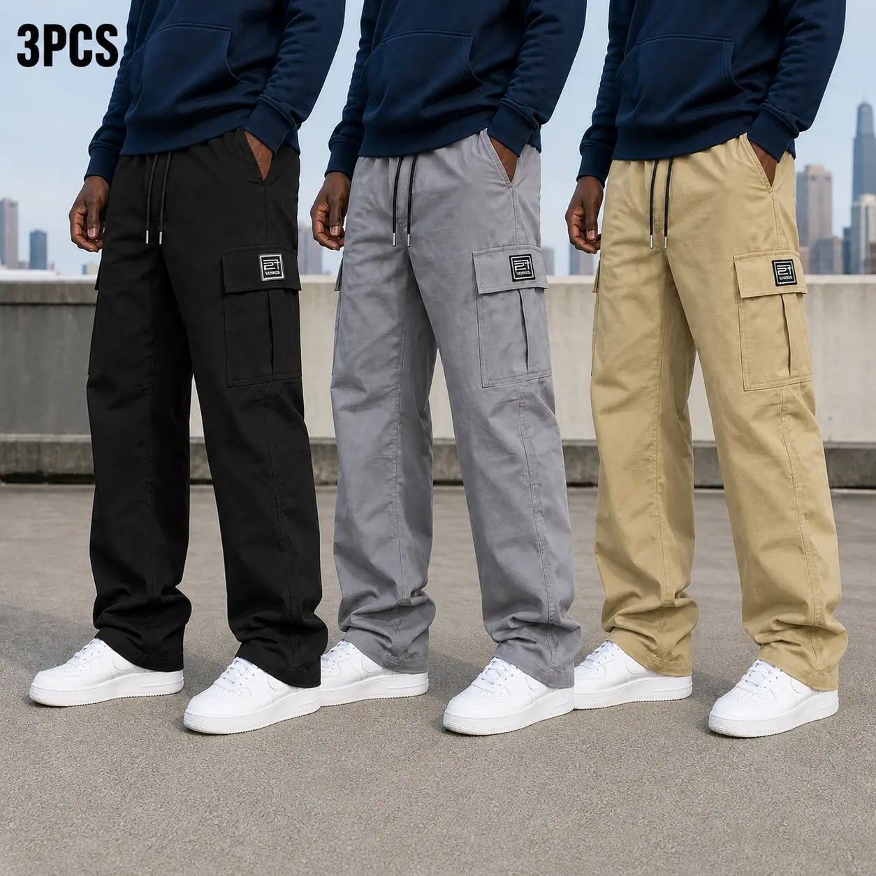 Men’s Multi-Pocket Work Pants (All-Season Utility Cargo Pants)