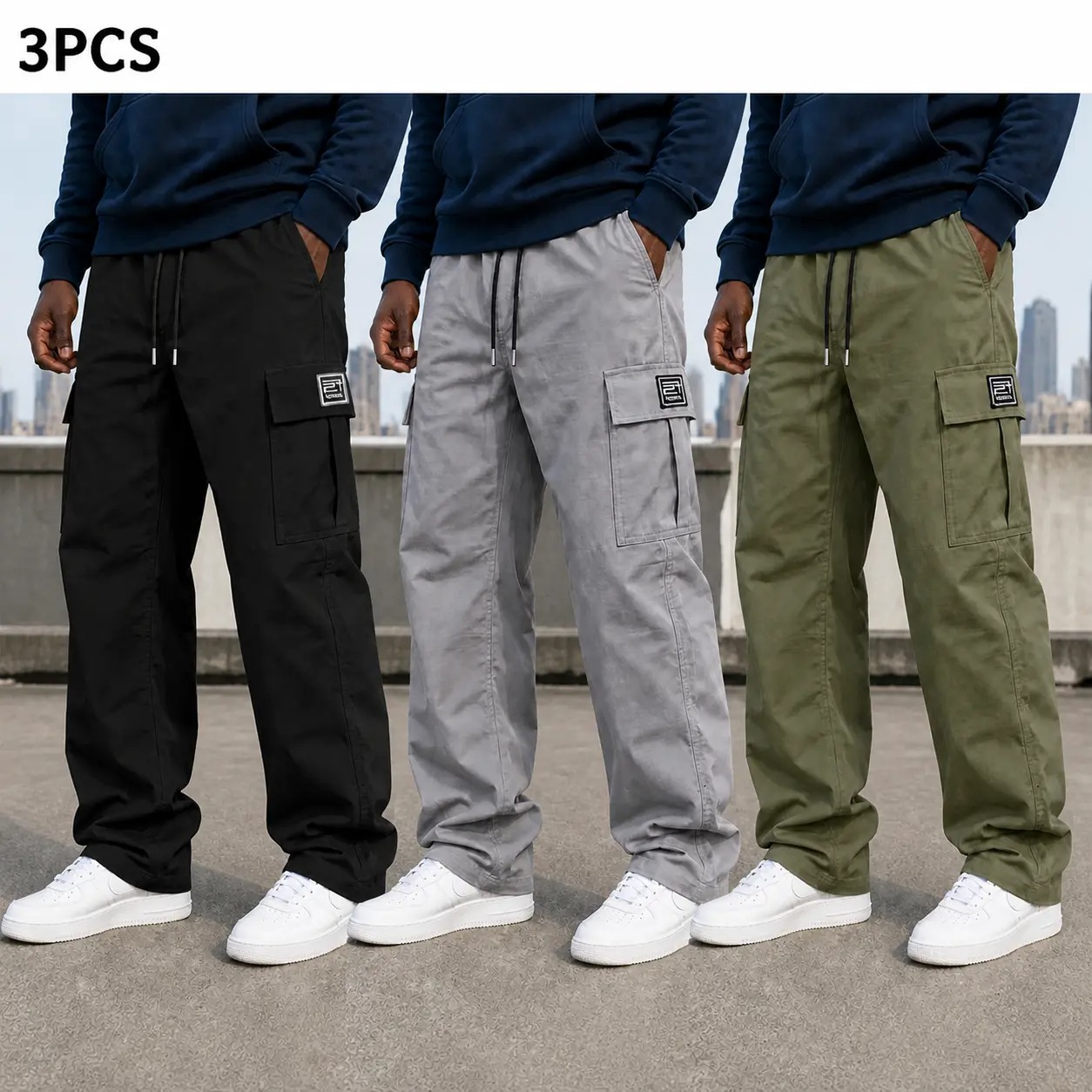 Men’s Multi-Pocket Work Pants (All-Season Utility Cargo Pants)