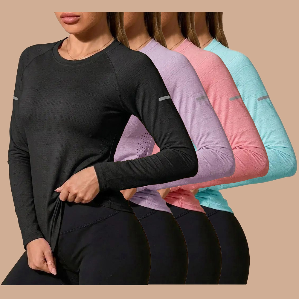 Women's 8-Pack Quick-Dry T-Shirts - Breathable Casual Gym Clothes for Spring, Autumn, Sports, Everyday Wear
