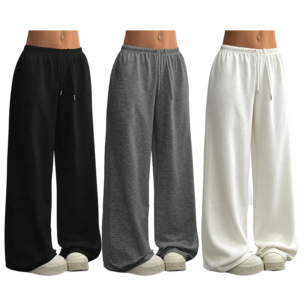 [Solid Color] Oversized Sports Pants Loose Lounge Pants