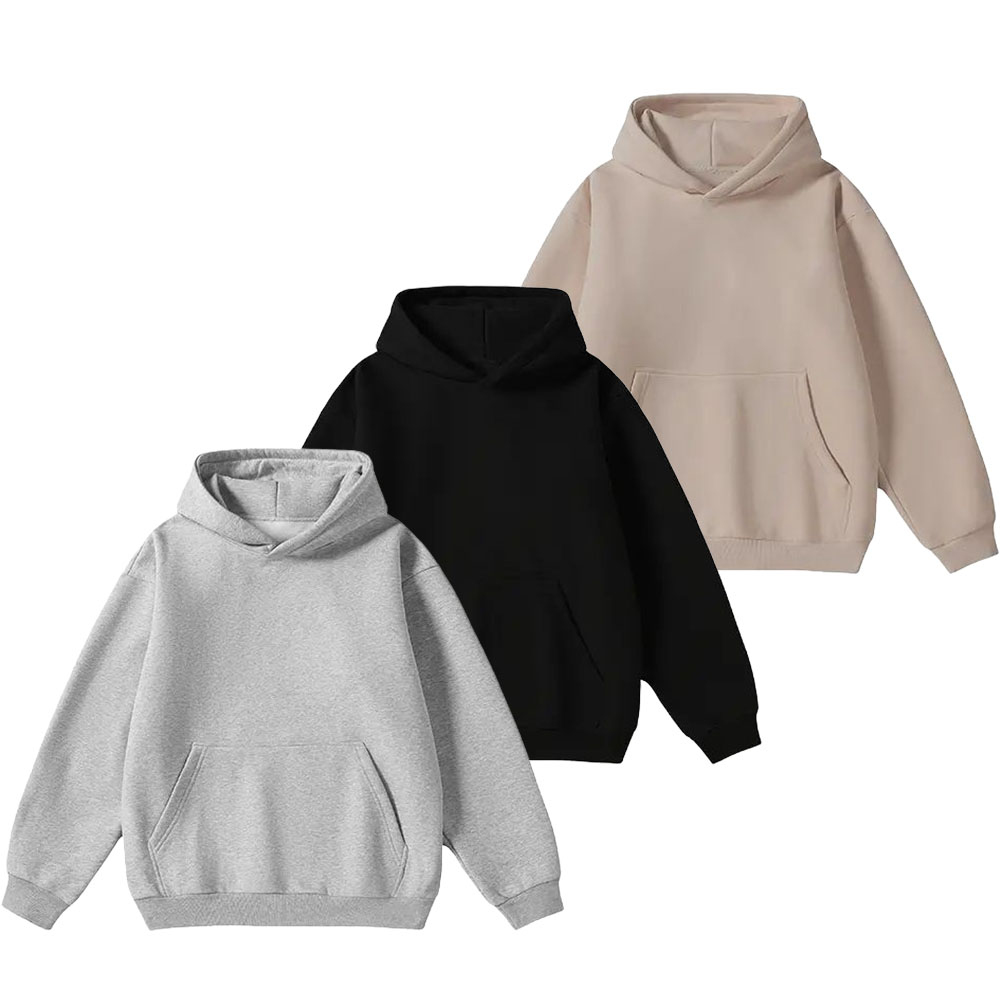 Men's Hoodie Cotton Blend Long Sleeve Pullover Regular Fit Soft Breathable