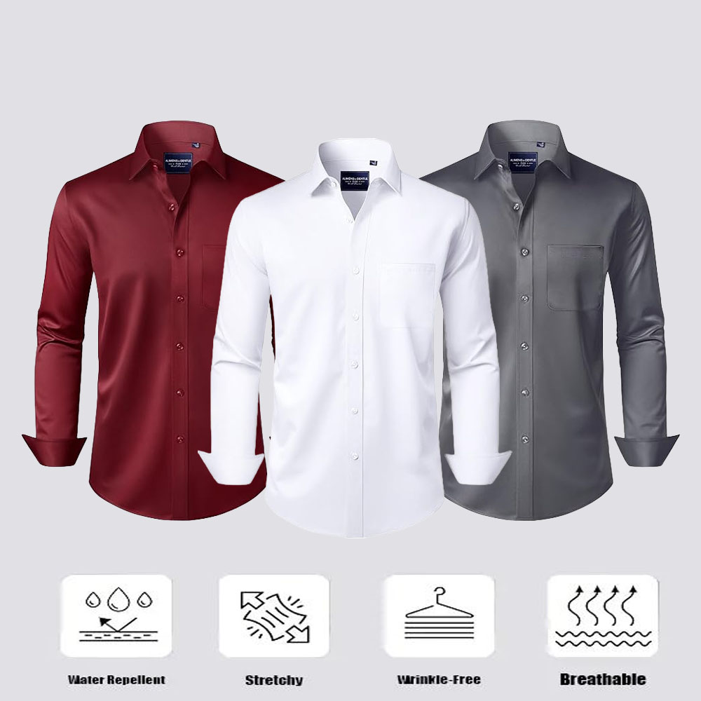 Men's Stain Sheild Business Casual Dress Shirts