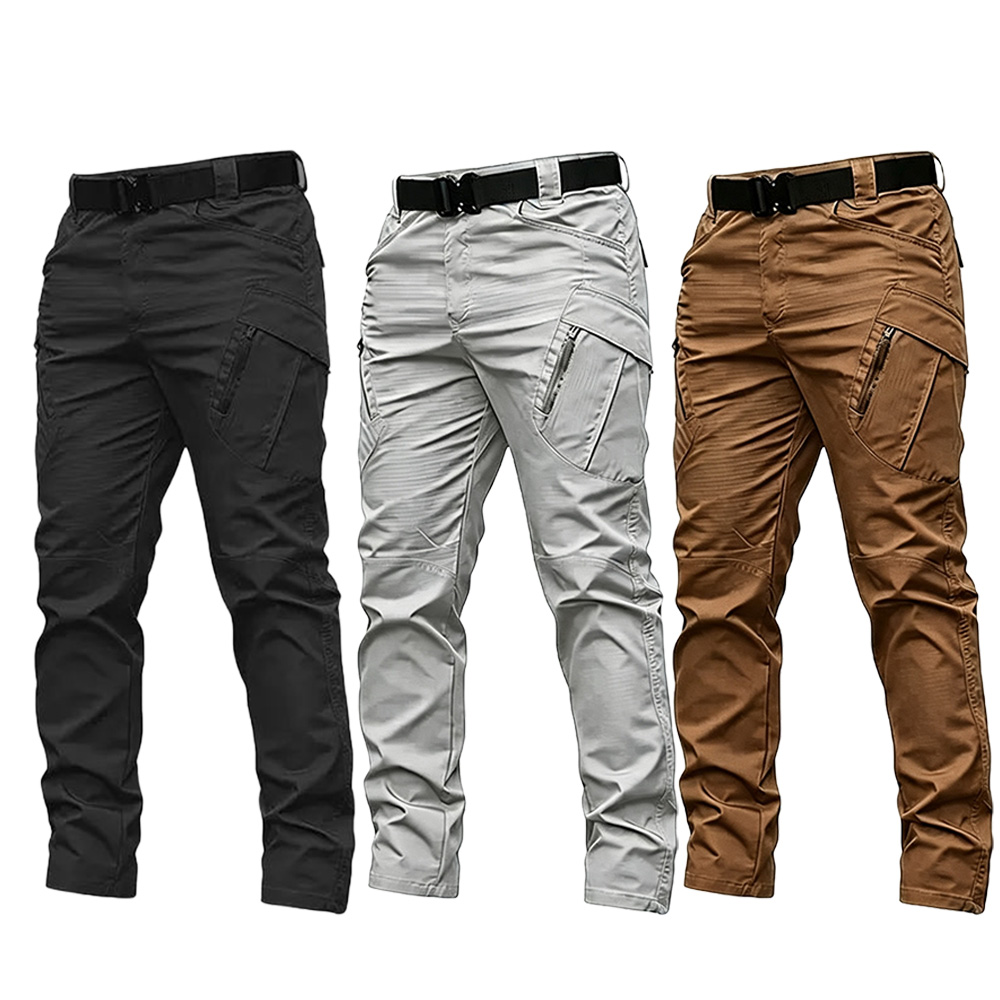 Men’s Tactical Cargo Pants – Multi-Pocket Work Trousers, Durable Breathable Fabric, Straight Fit for Construction & Outdoor Wear