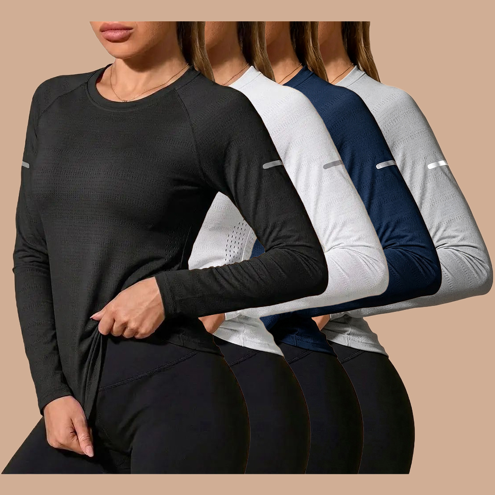 Women's 8-Pack Quick-Dry T-Shirts - Breathable Casual Gym Clothes for Spring, Autumn, Sports, Everyday Wear