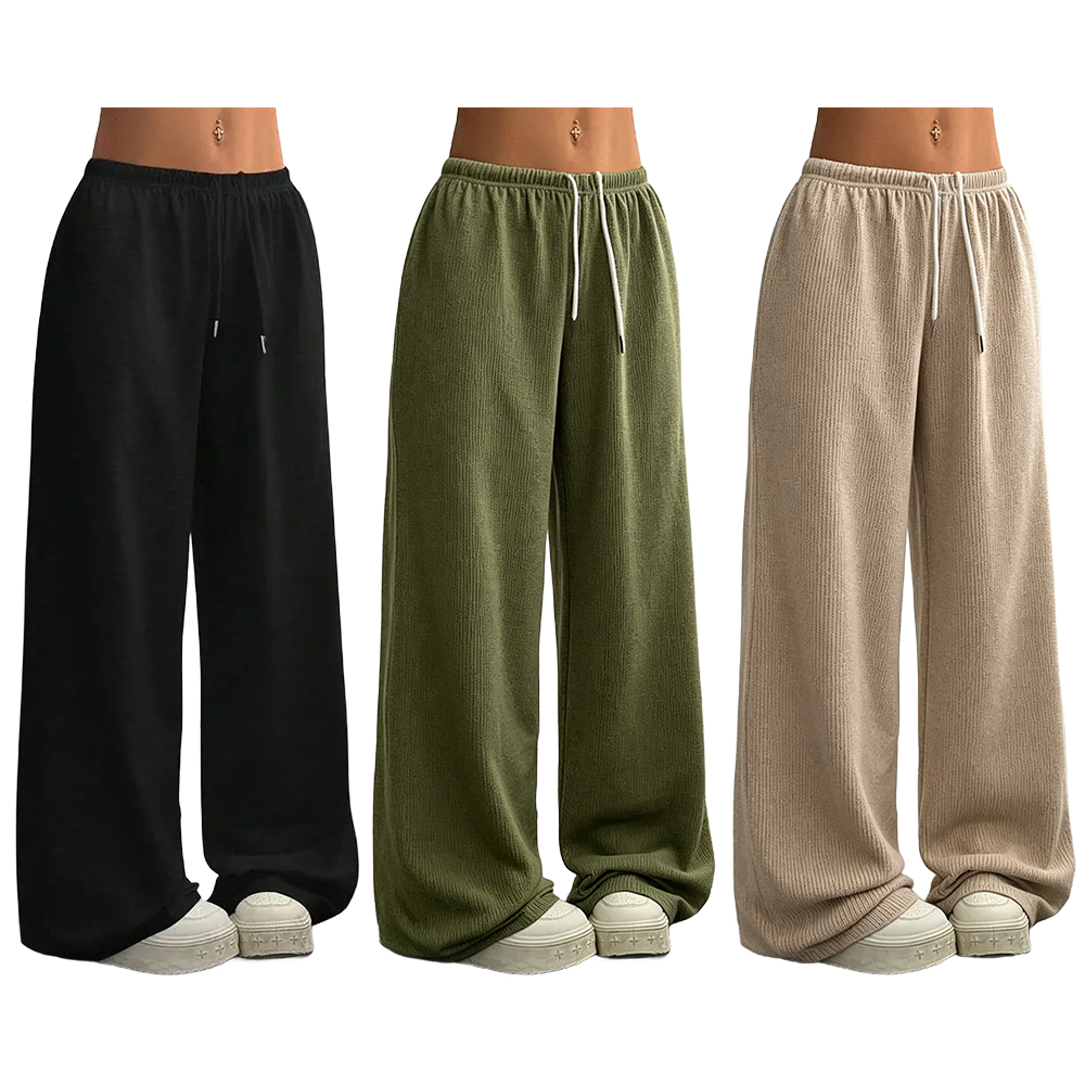 [Solid Color] Oversized Sports Pants Loose Lounge Pants