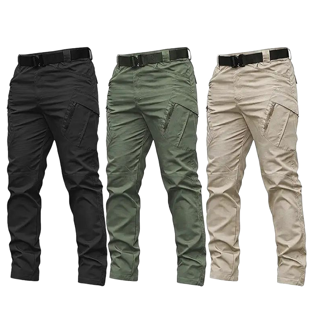 Men’s Tactical Cargo Pants – Multi-Pocket Work Trousers, Durable Breathable Fabric, Straight Fit for Construction & Outdoor Wear