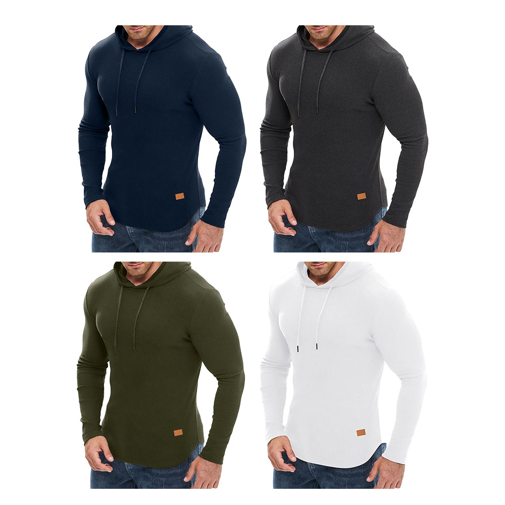 Mens Fashion Hoodies Fleece Long Sleeve Athletic Sweatshirt Pullover T Shirts