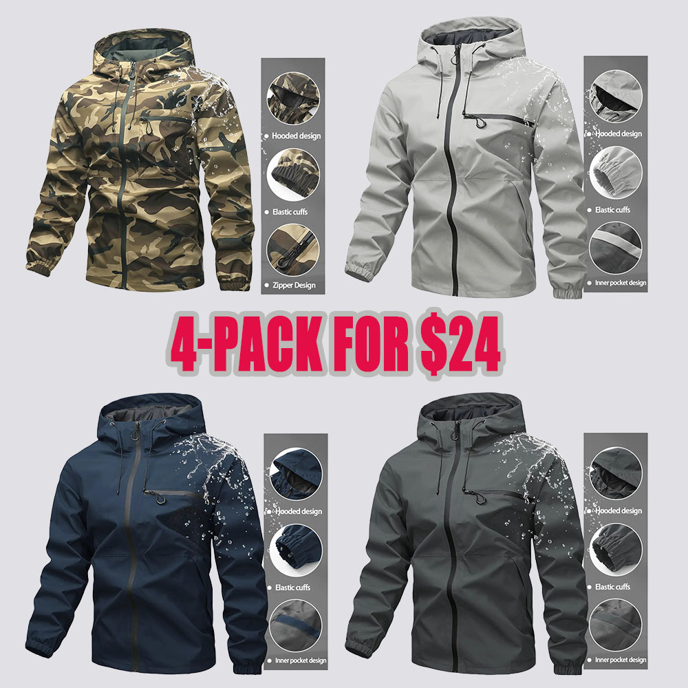 Unisex all-weather waterproof windproof jacke