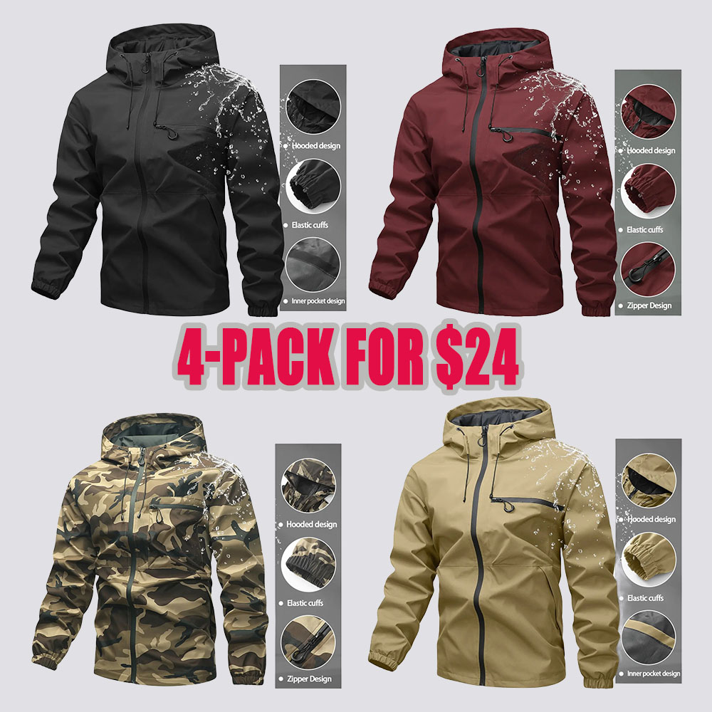 Unisex all-weather waterproof windproof jacke