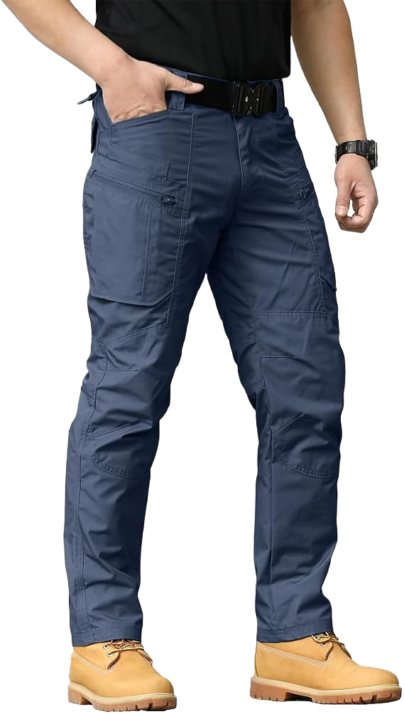 Men's Rip-Stop Tactical Pants Work Cargo Pants