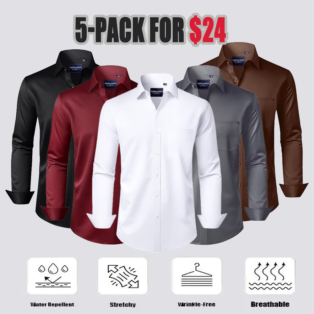 Men's Stain Sheild Business Casual Dress Shirts