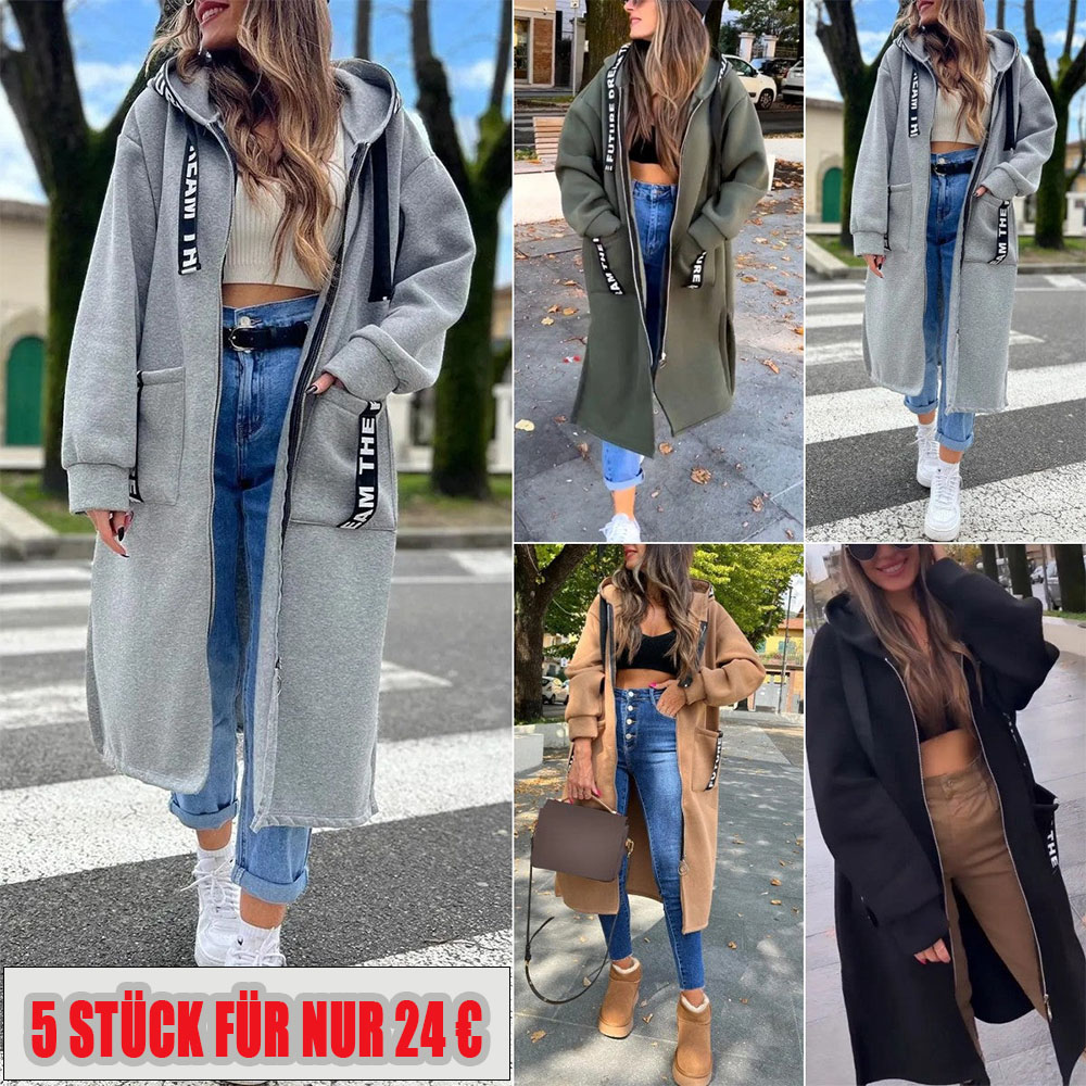 💃Oversize-Kapuzen-Sweatshirt-Mantel für Damen