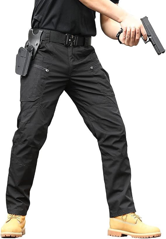 Men's Rip-Stop Tactical Pants Work Cargo Pants