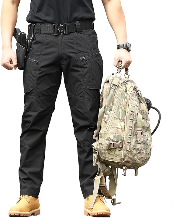 Men's Rip-Stop Tactical Pants Work Cargo Pants