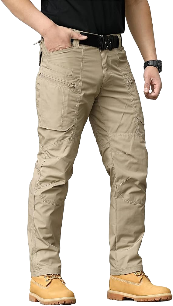 Men's Rip-Stop Tactical Pants Work Cargo Pants