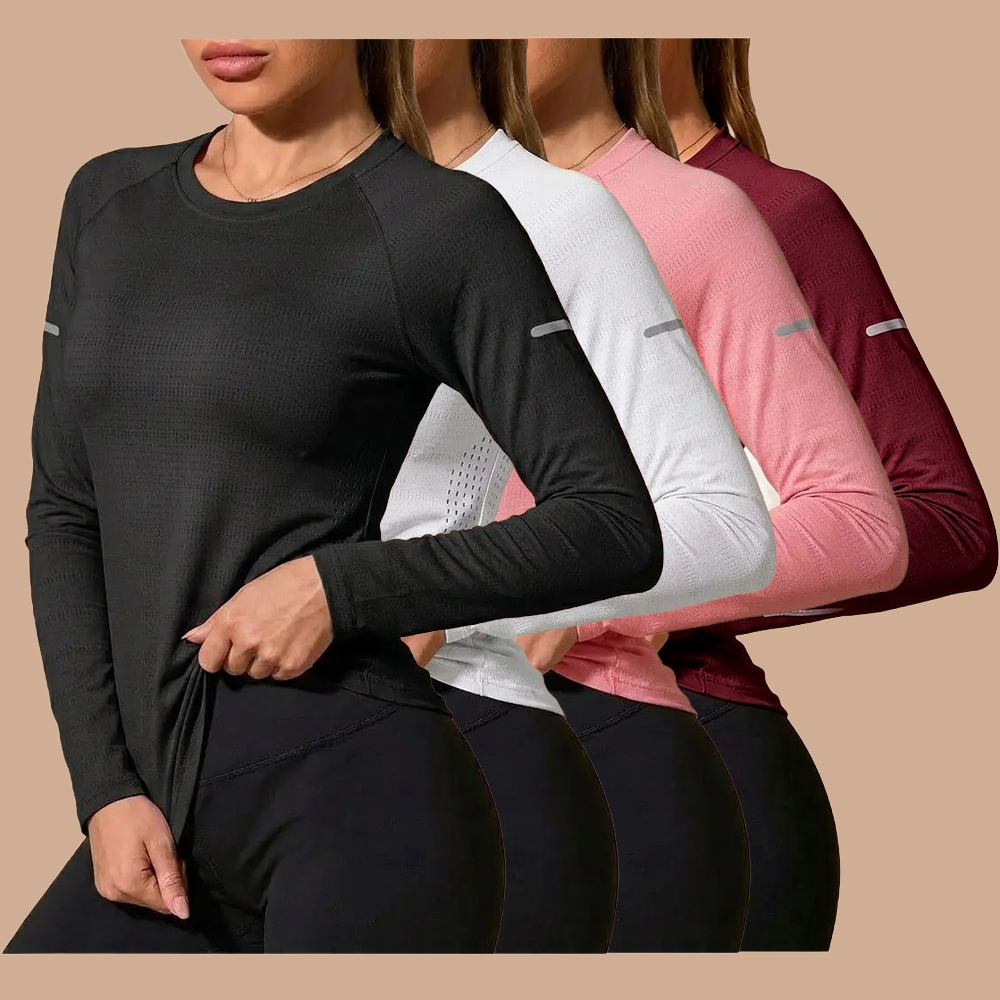 Women's 8-Pack Quick-Dry T-Shirts - Breathable Casual Gym Clothes for Spring, Autumn, Sports, Everyday Wear