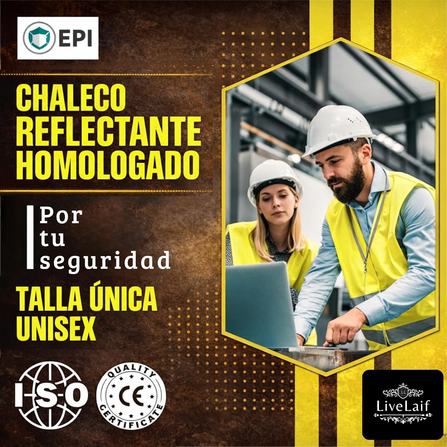 Reflective Vest ISO 20471 Approved + Cover
