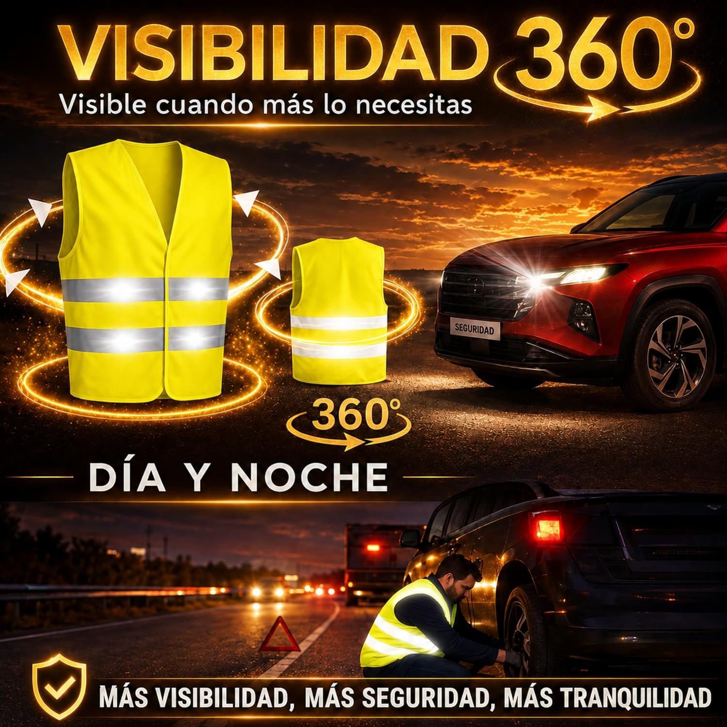 Reflective Vest ISO 20471 Approved + Cover