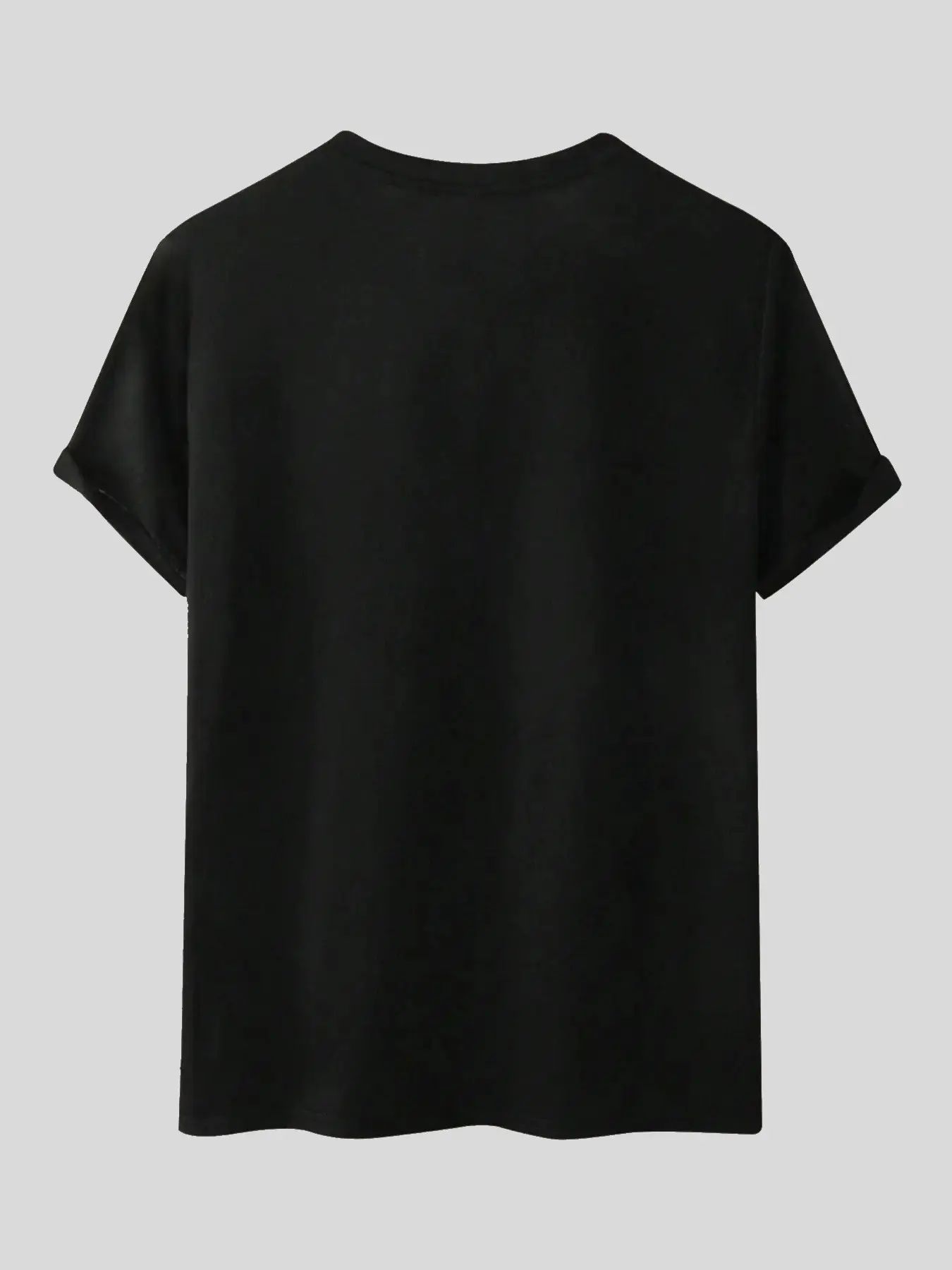 Summer American Vertical Shield Print Short Sleeve T-Shirt