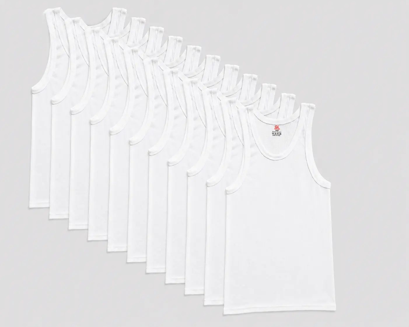12 Pack Men’s Tank Tops Undershirts – Soft Cotton Ribbed Sleeveless A-Shirts, Stretch Fit Gym & Everyday Basics, Sizes XS–5XL