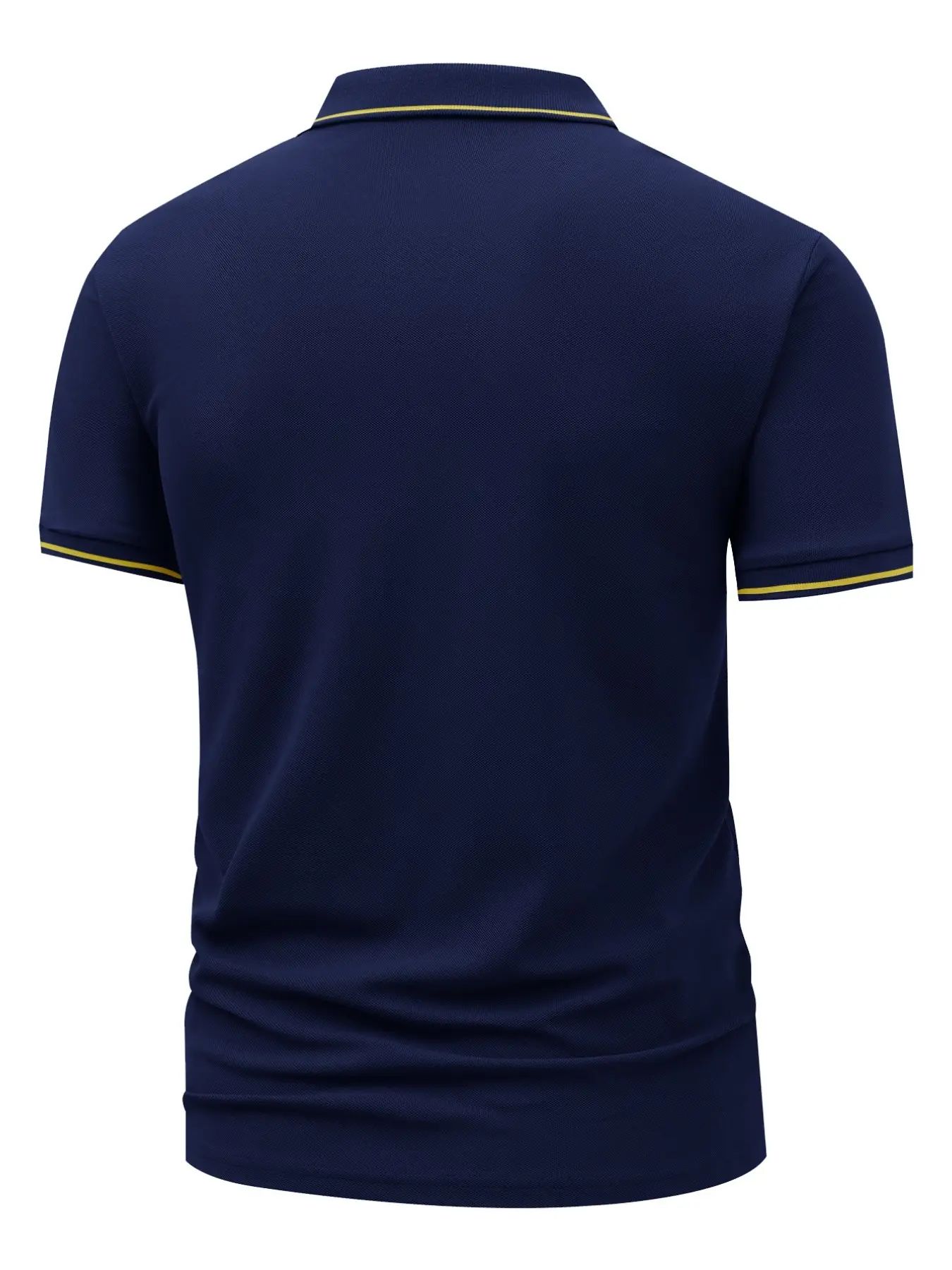 New Men's Golf Polo Shirt Set, Fashionable Boss Logo Print, Collared Stretch Casual Breathable