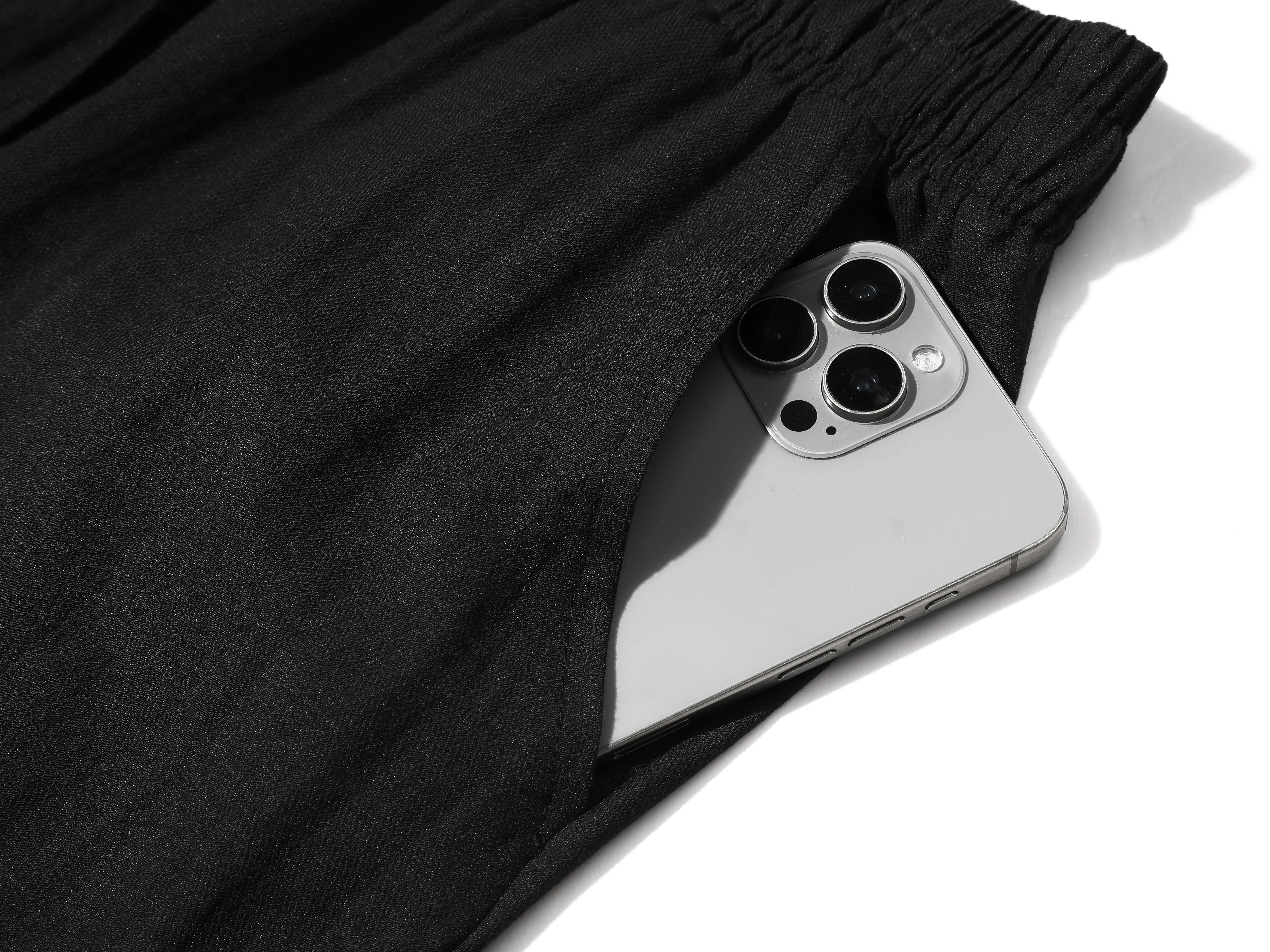 drawstring joggers for curvy/slightly fuller women, featuring a linen texture, high elastic waistband, loose wide legs