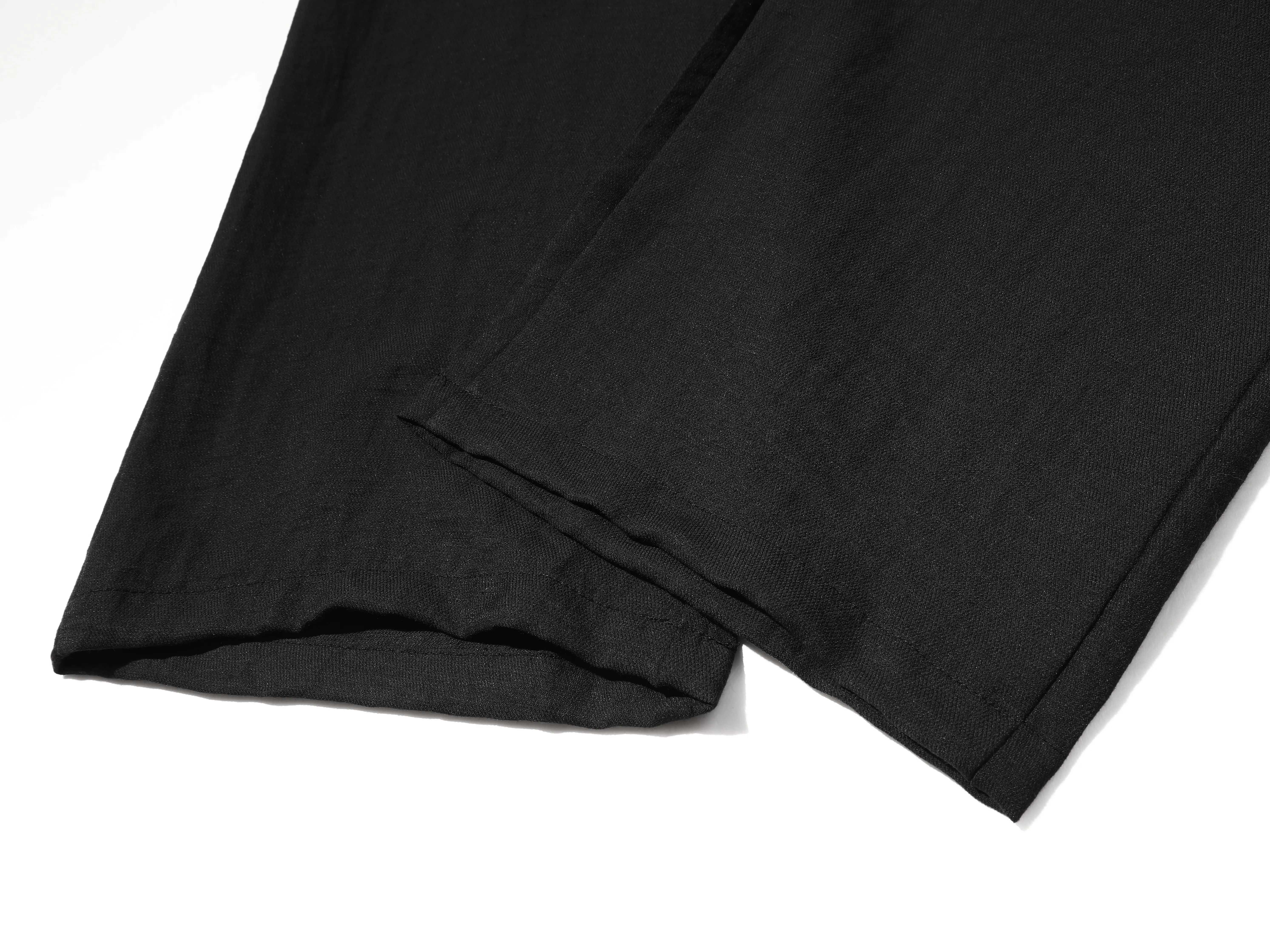 drawstring joggers for curvy/slightly fuller women, featuring a linen texture, high elastic waistband, loose wide legs