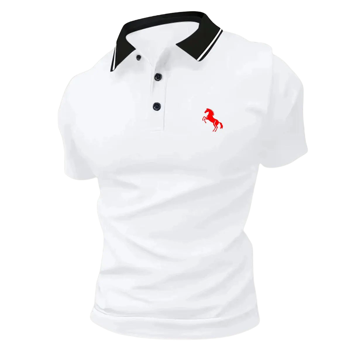 New summer men’s comfortable polo shirts, men’s polo set, classic turn-down collar button-up tops