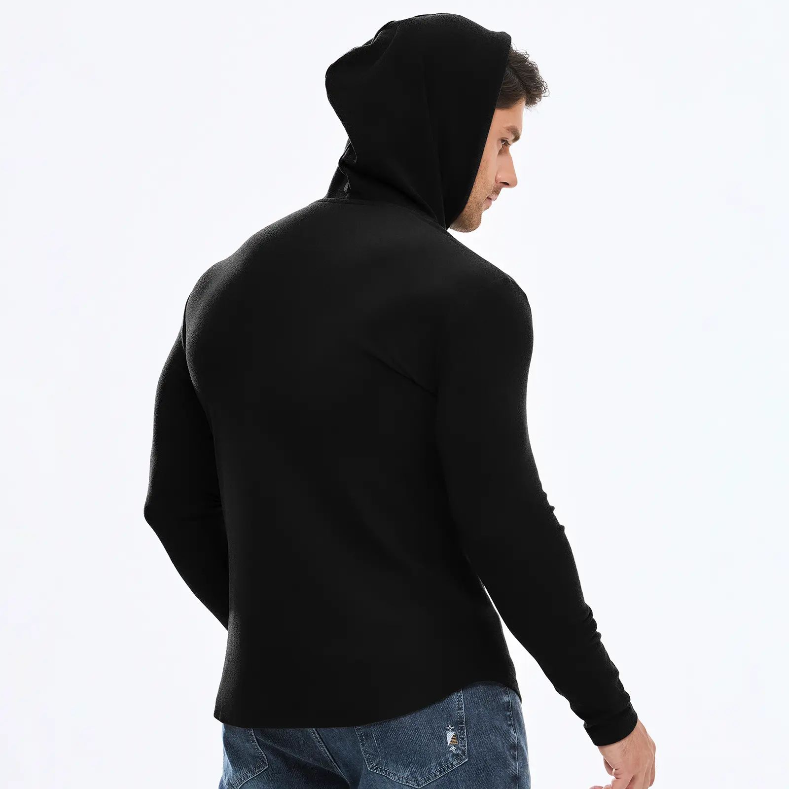 Mens Fashion Hoodies Fleece Long Sleeve Athletic Sweatshirt Pullover T Shirts
