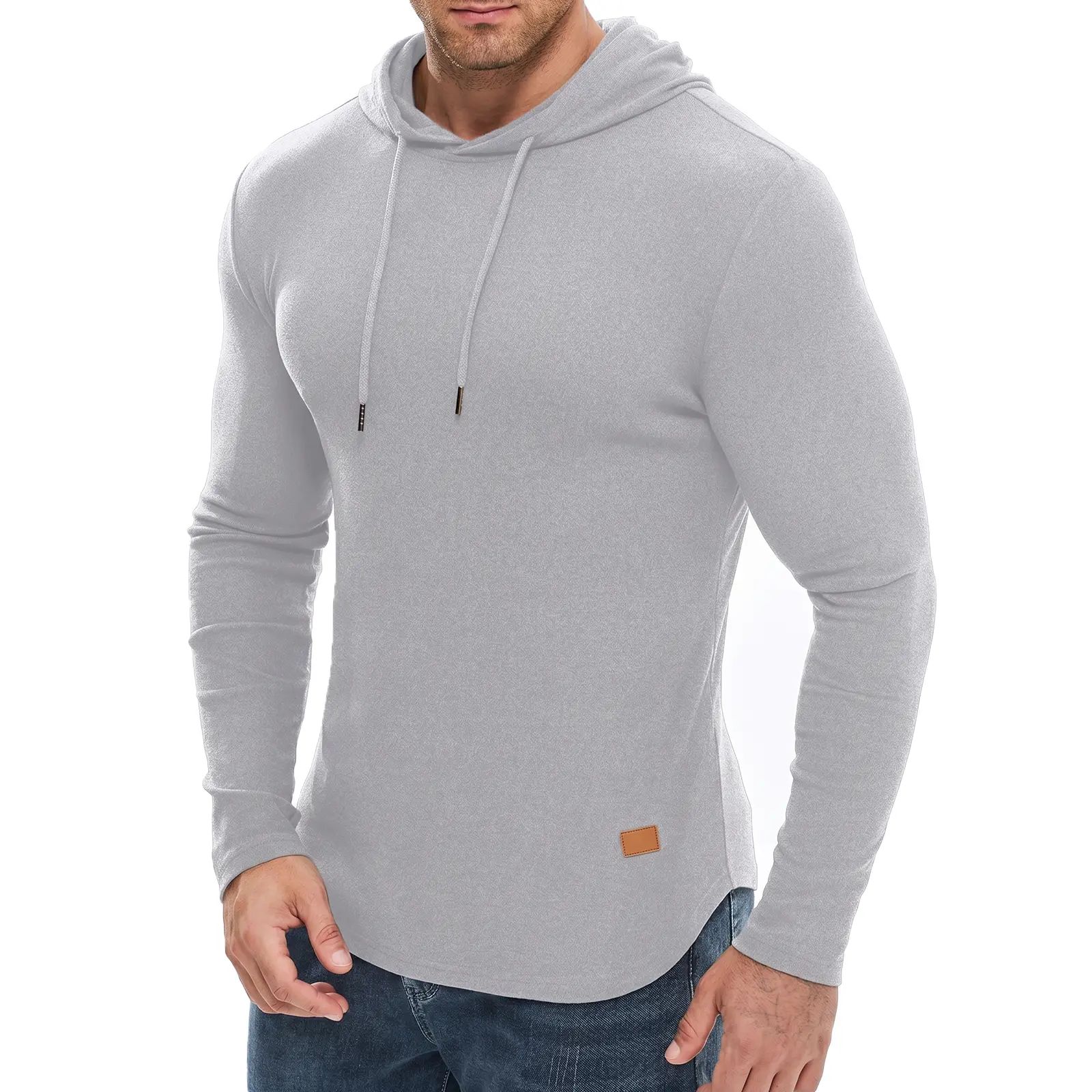 Mens Fashion Hoodies Fleece Long Sleeve Athletic Sweatshirt Pullover T Shirts
