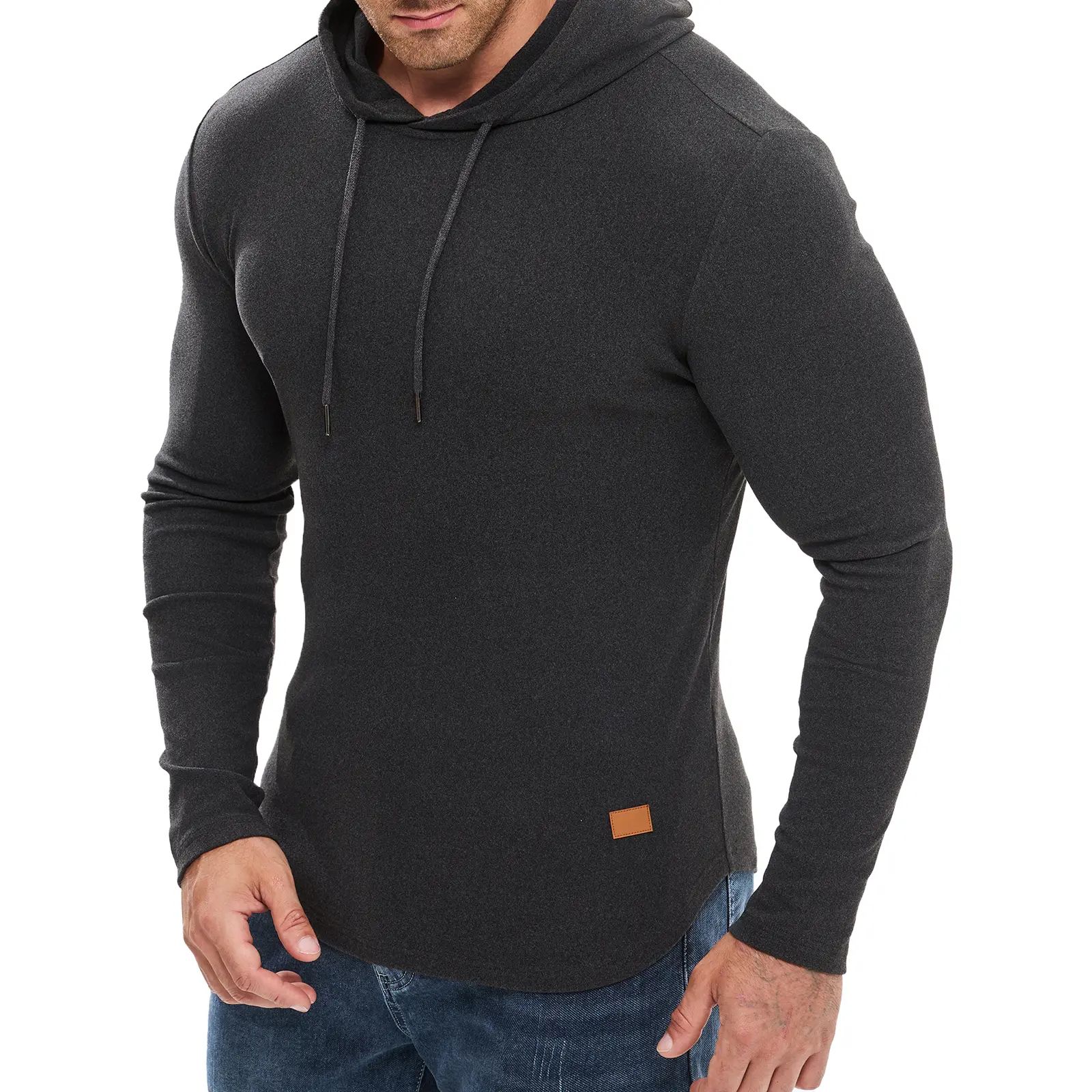 Mens Fashion Hoodies Fleece Long Sleeve Athletic Sweatshirt Pullover T Shirts
