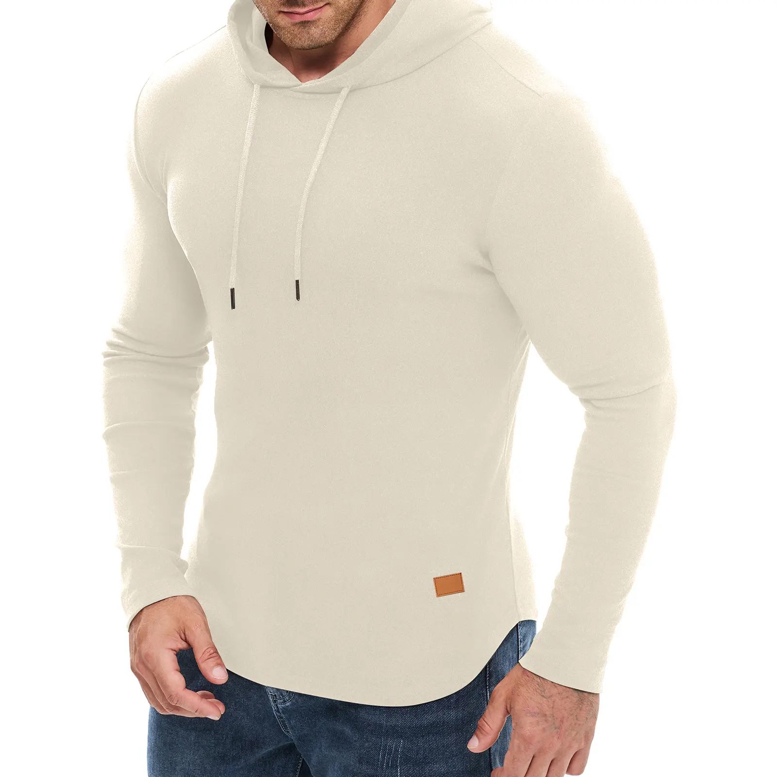 Mens Fashion Hoodies Fleece Long Sleeve Athletic Sweatshirt Pullover T Shirts