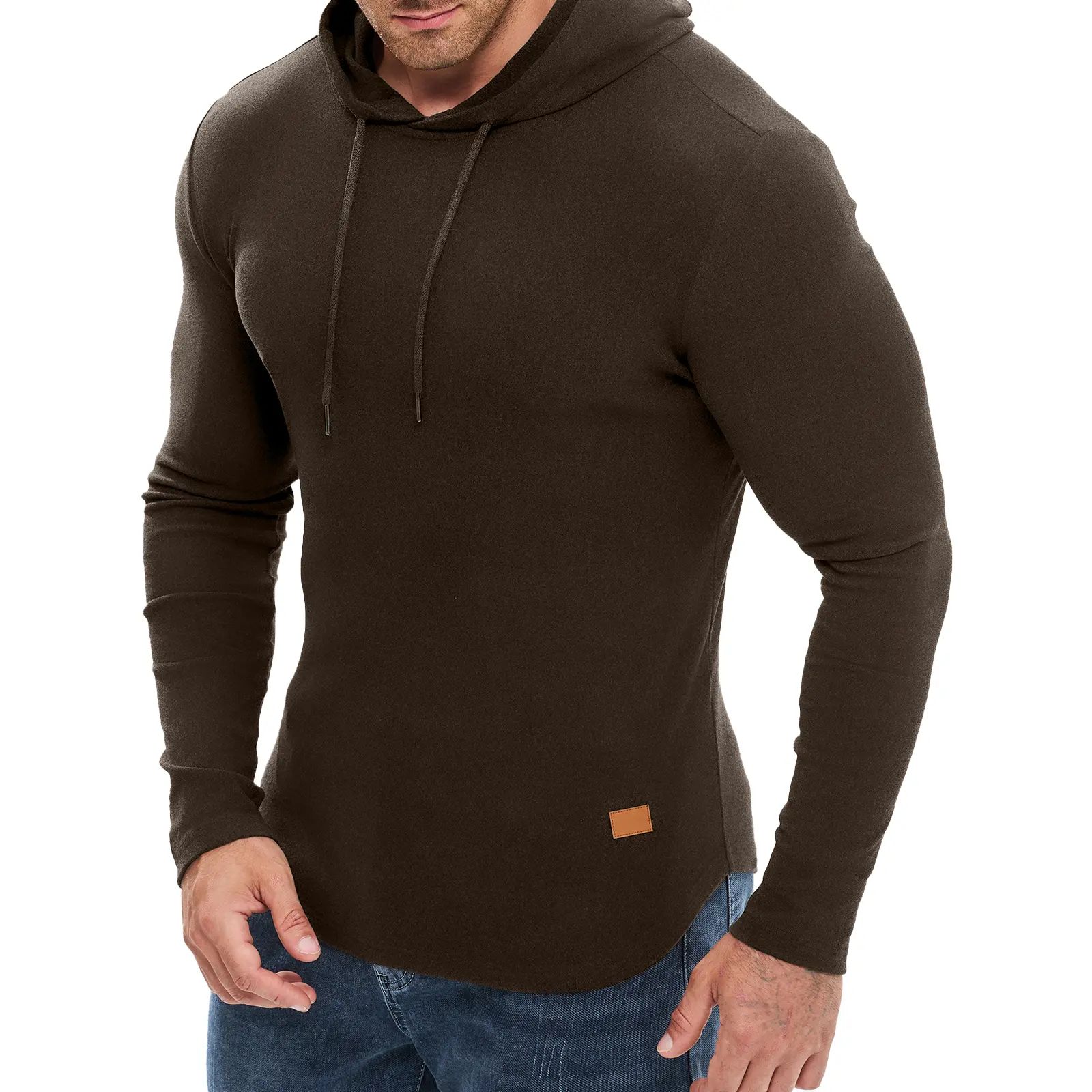 Mens Fashion Hoodies Fleece Long Sleeve Athletic Sweatshirt Pullover T Shirts