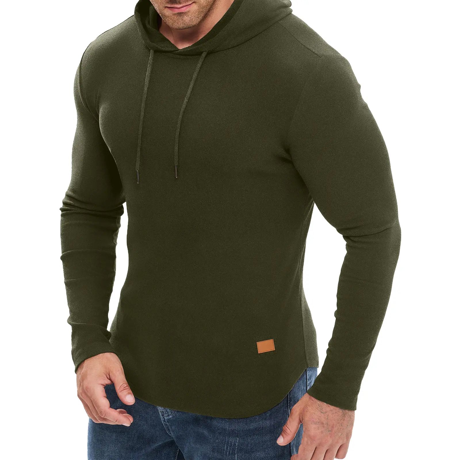 Mens Fashion Hoodies Fleece Long Sleeve Athletic Sweatshirt Pullover T Shirts