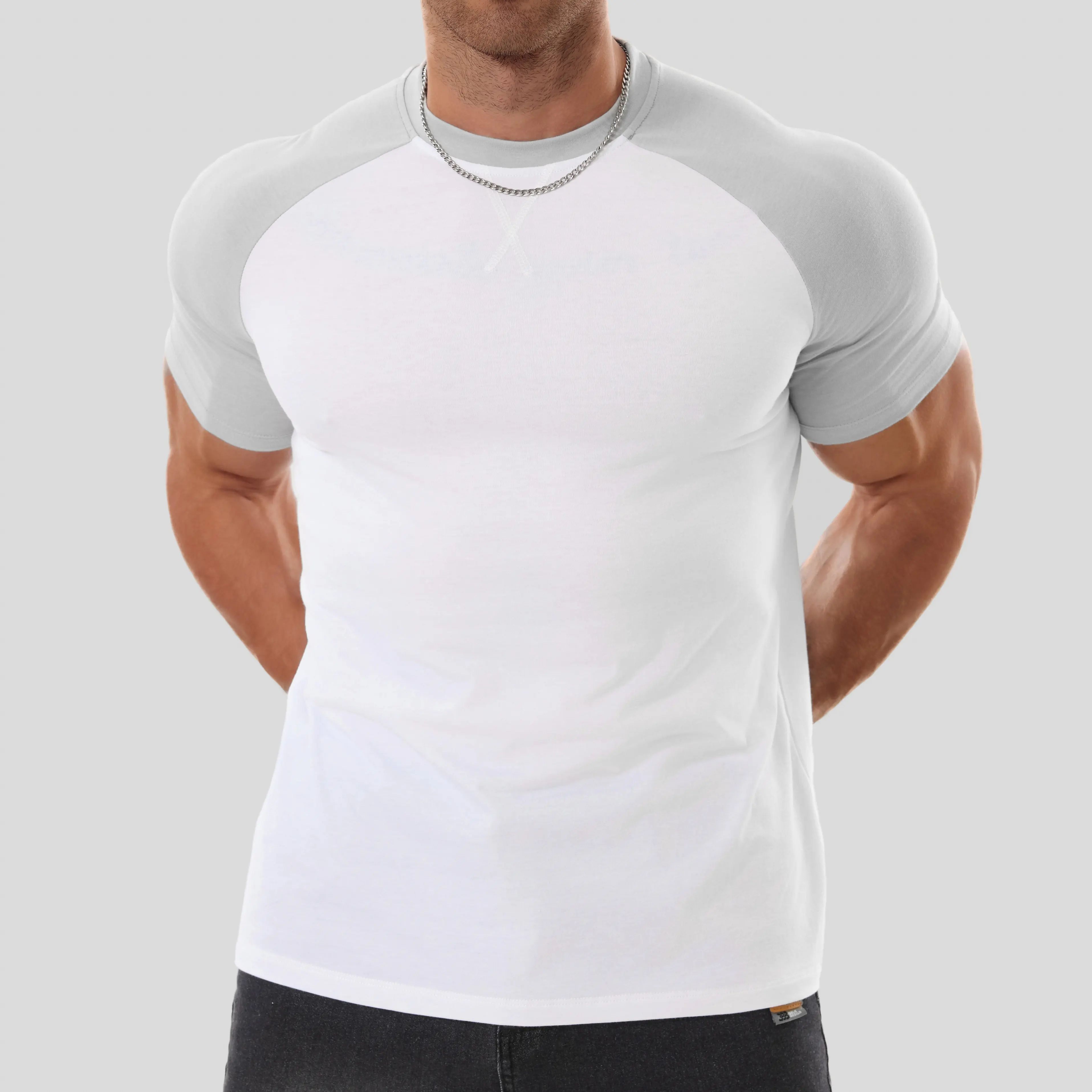 Men's Raglan Sleeve Tee, Arm-Enhancing Sleeves, Lightweight & Breathable, Universal Fit Design
