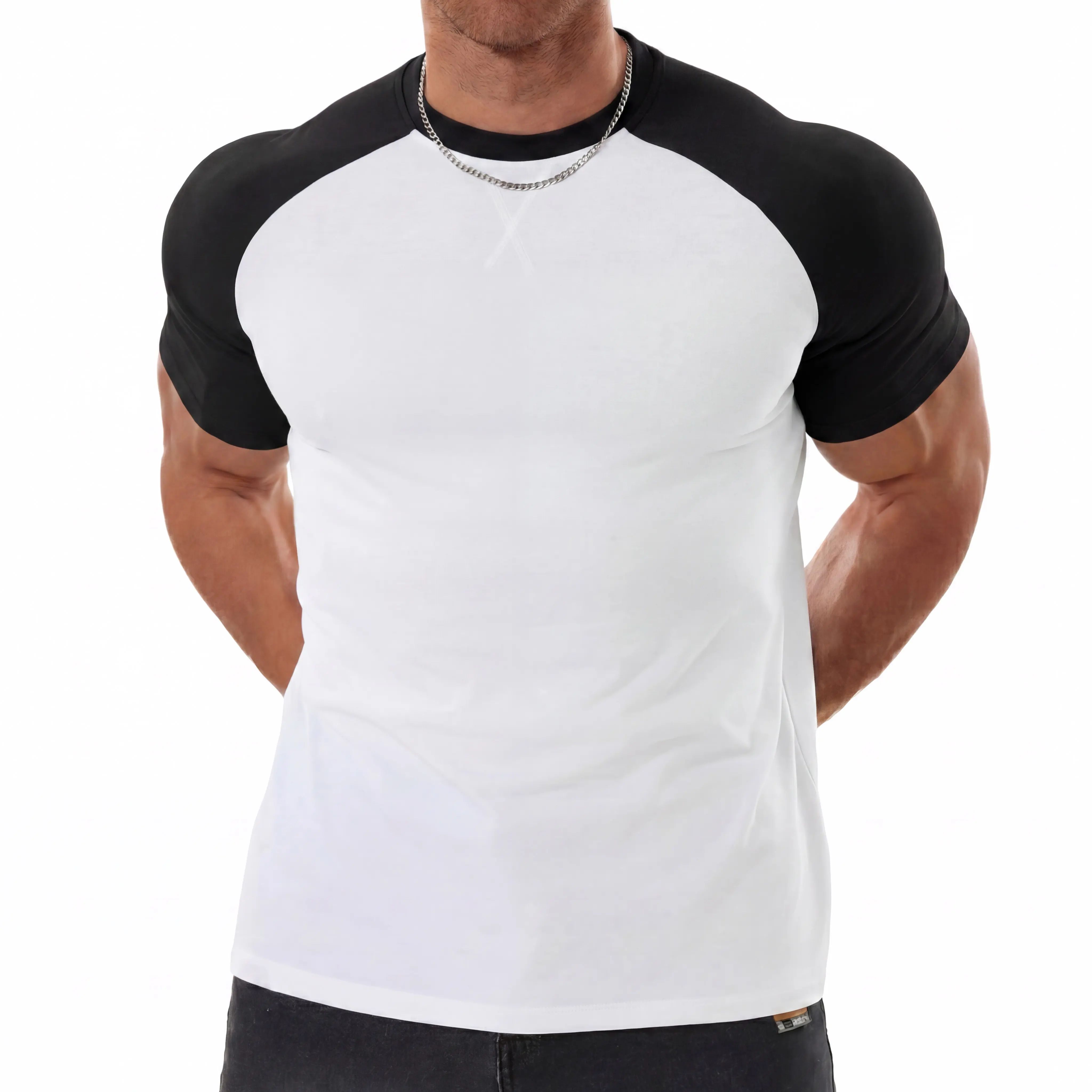 Men's Raglan Sleeve Tee, Arm-Enhancing Sleeves, Lightweight & Breathable, Universal Fit Design