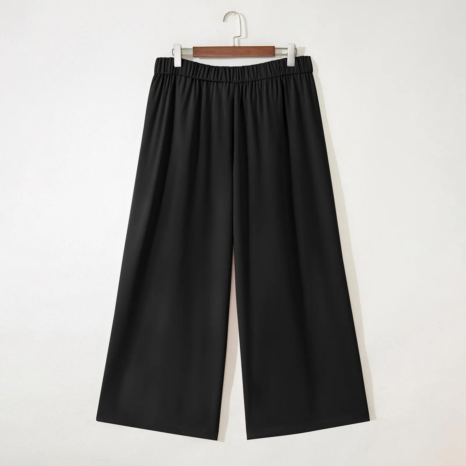 Womens Plus Size Wide Leg Dress Pants High Waisted Pleated Business