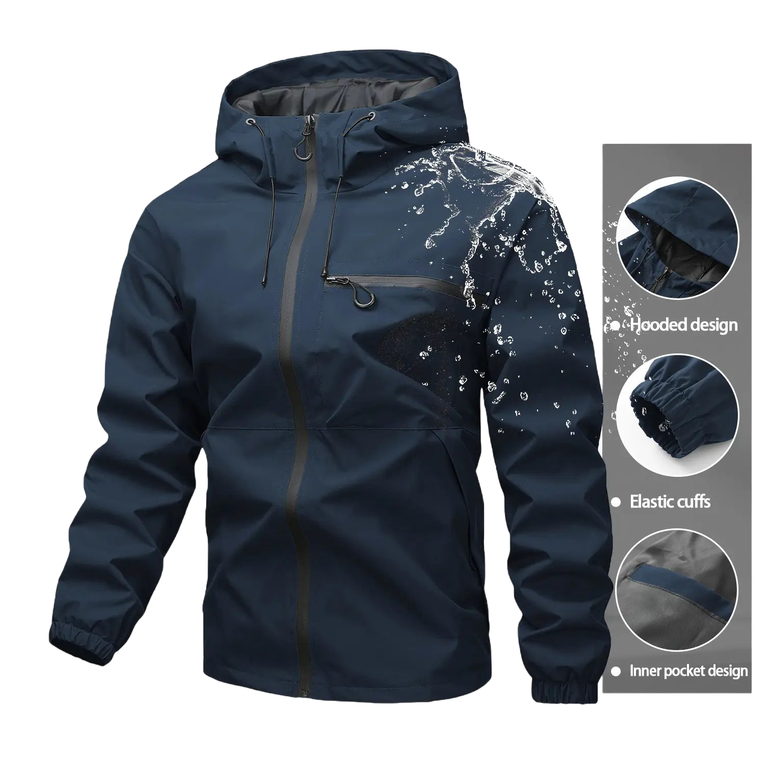 Unisex all-weather waterproof windproof jacke