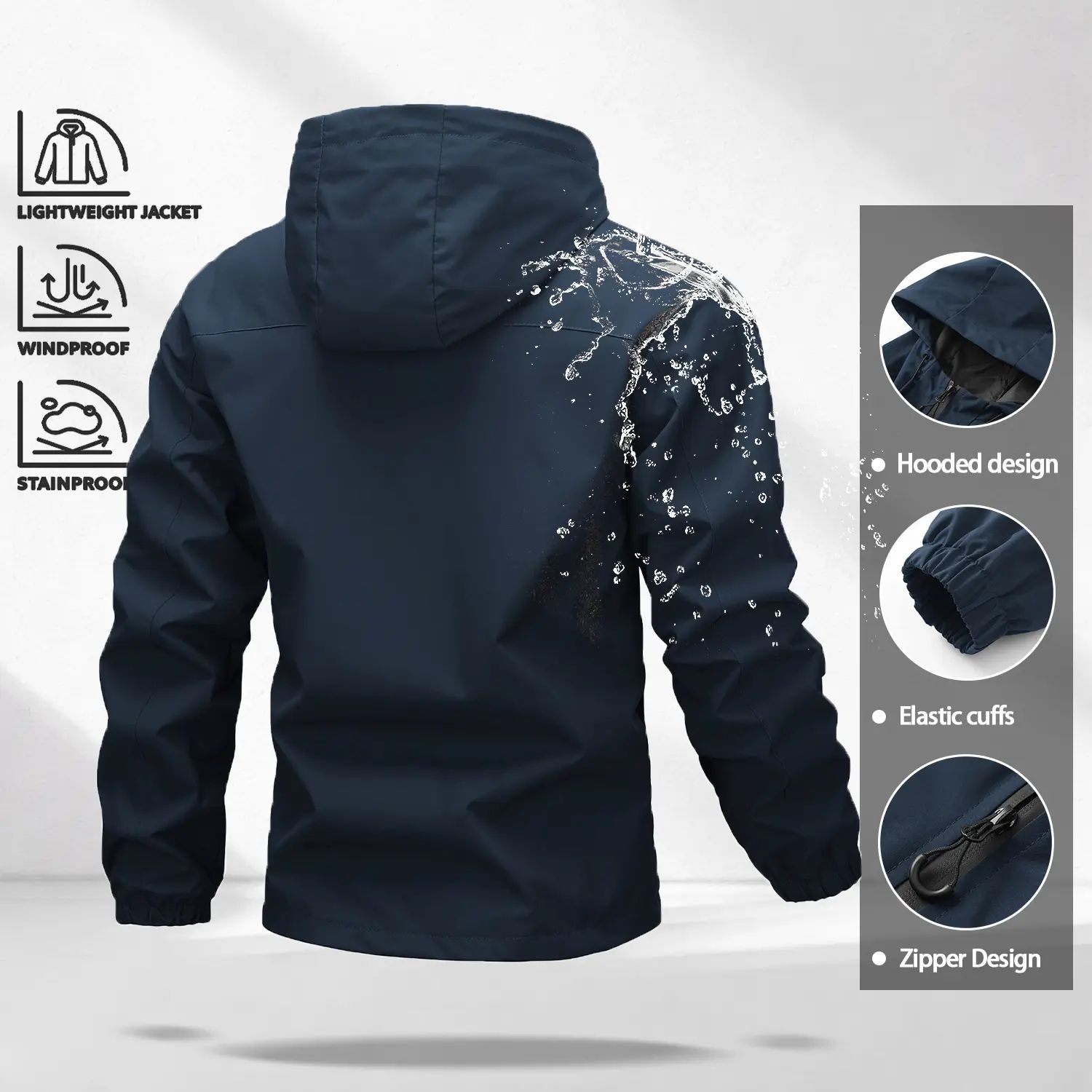 Unisex all-weather waterproof windproof jacke