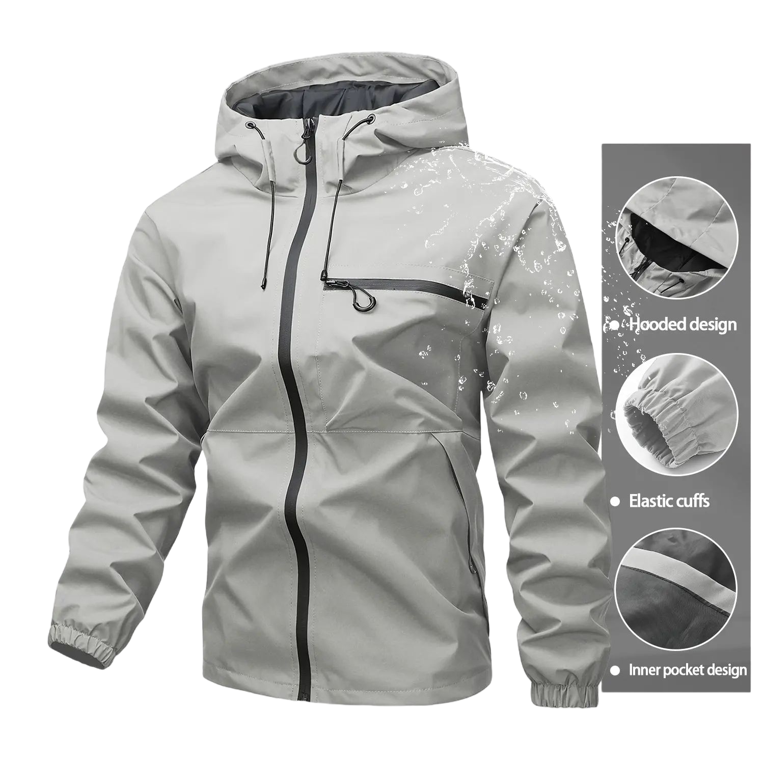 Unisex all-weather waterproof windproof jacke