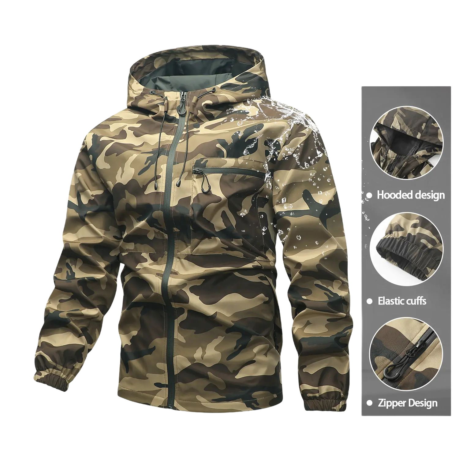 Unisex all-weather waterproof windproof jacke