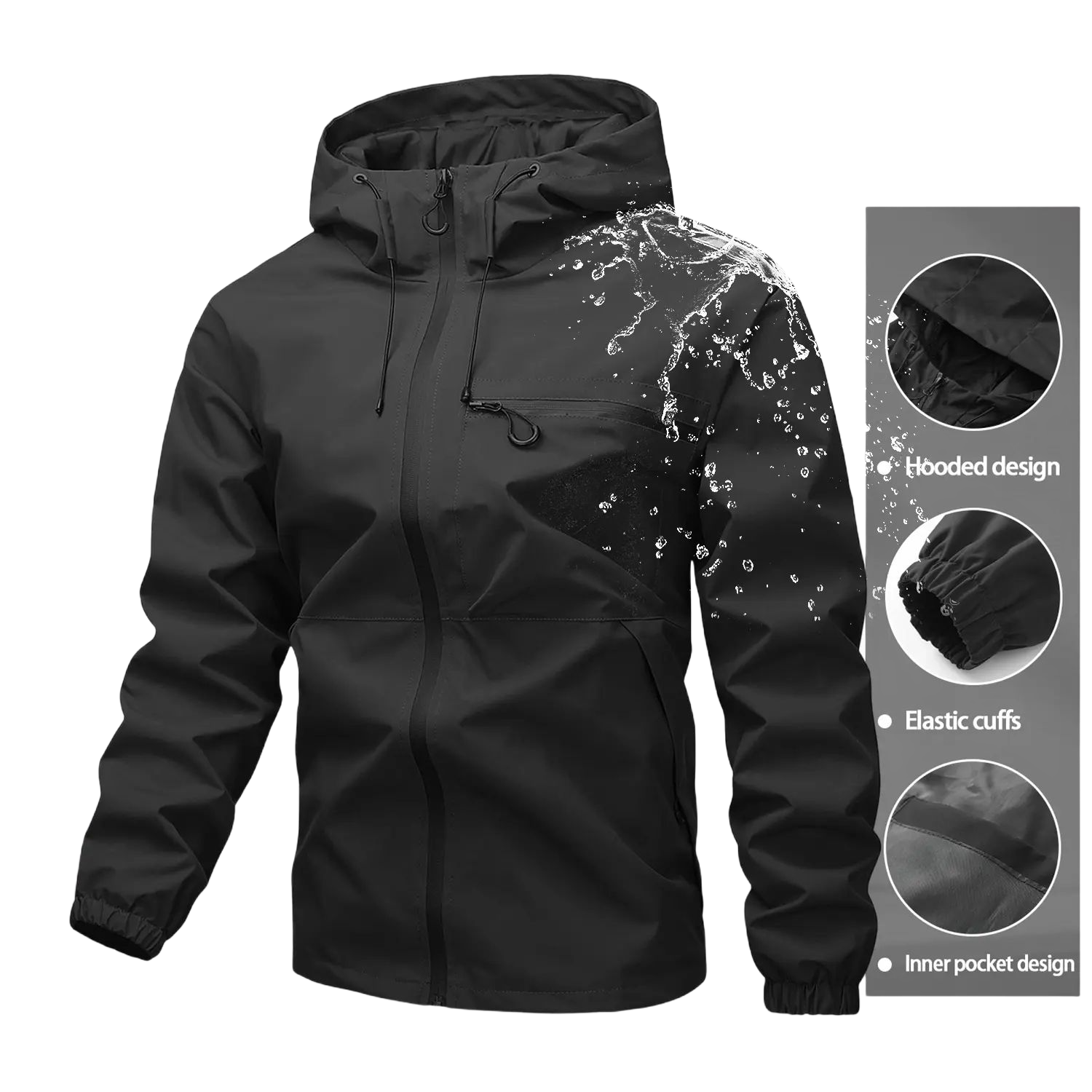 Unisex all-weather waterproof windproof jacke