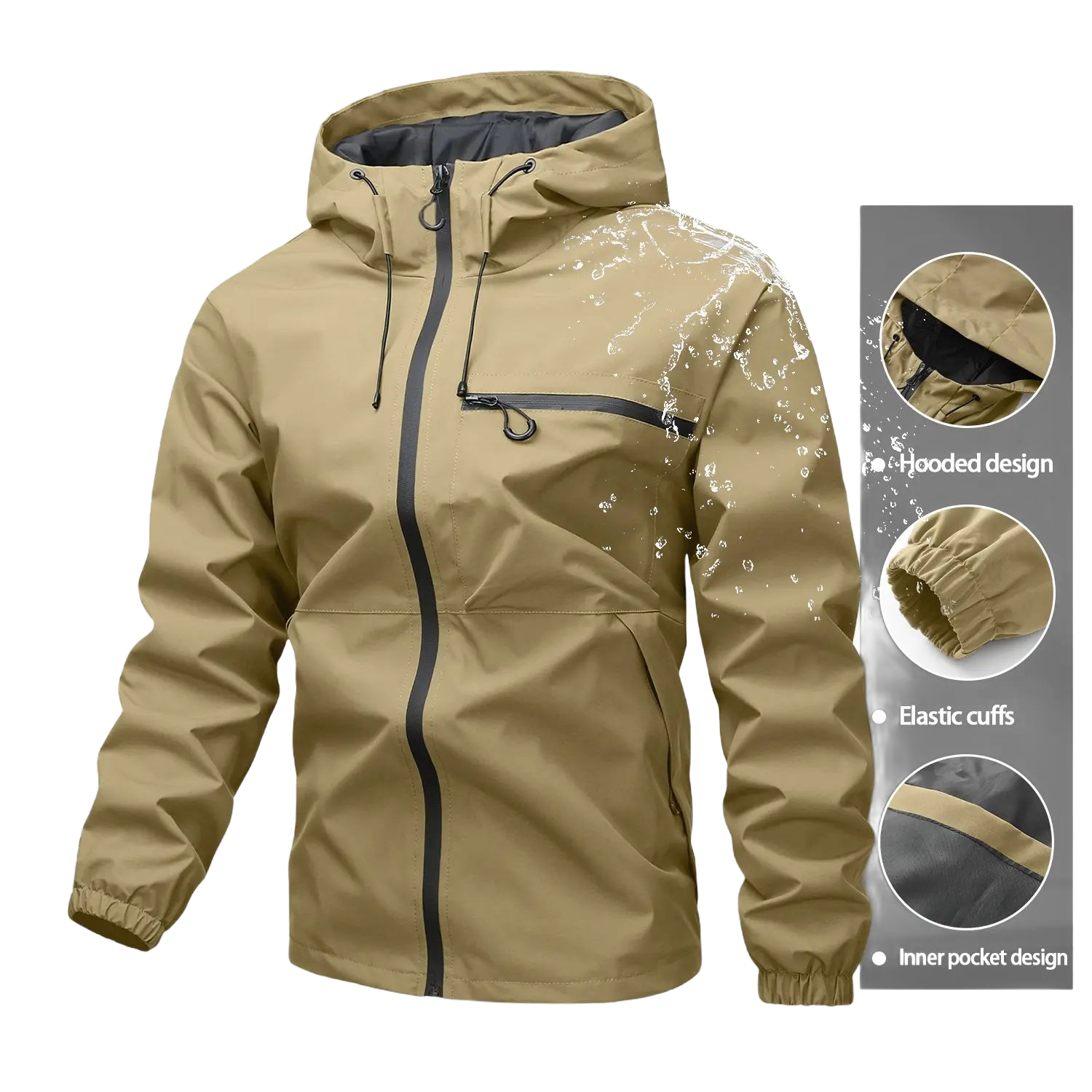 Unisex all-weather waterproof windproof jacke