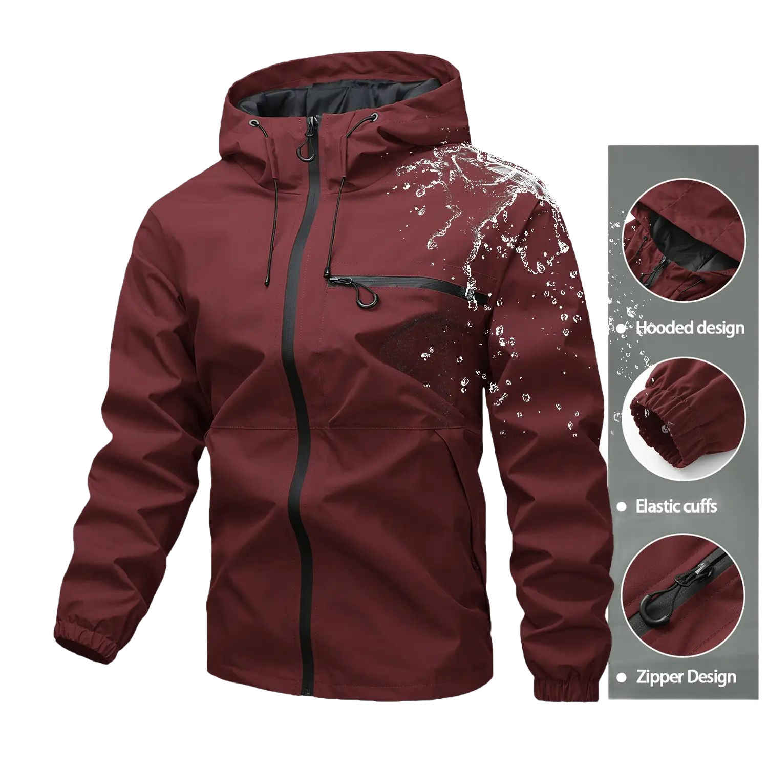Unisex all-weather waterproof windproof jacke