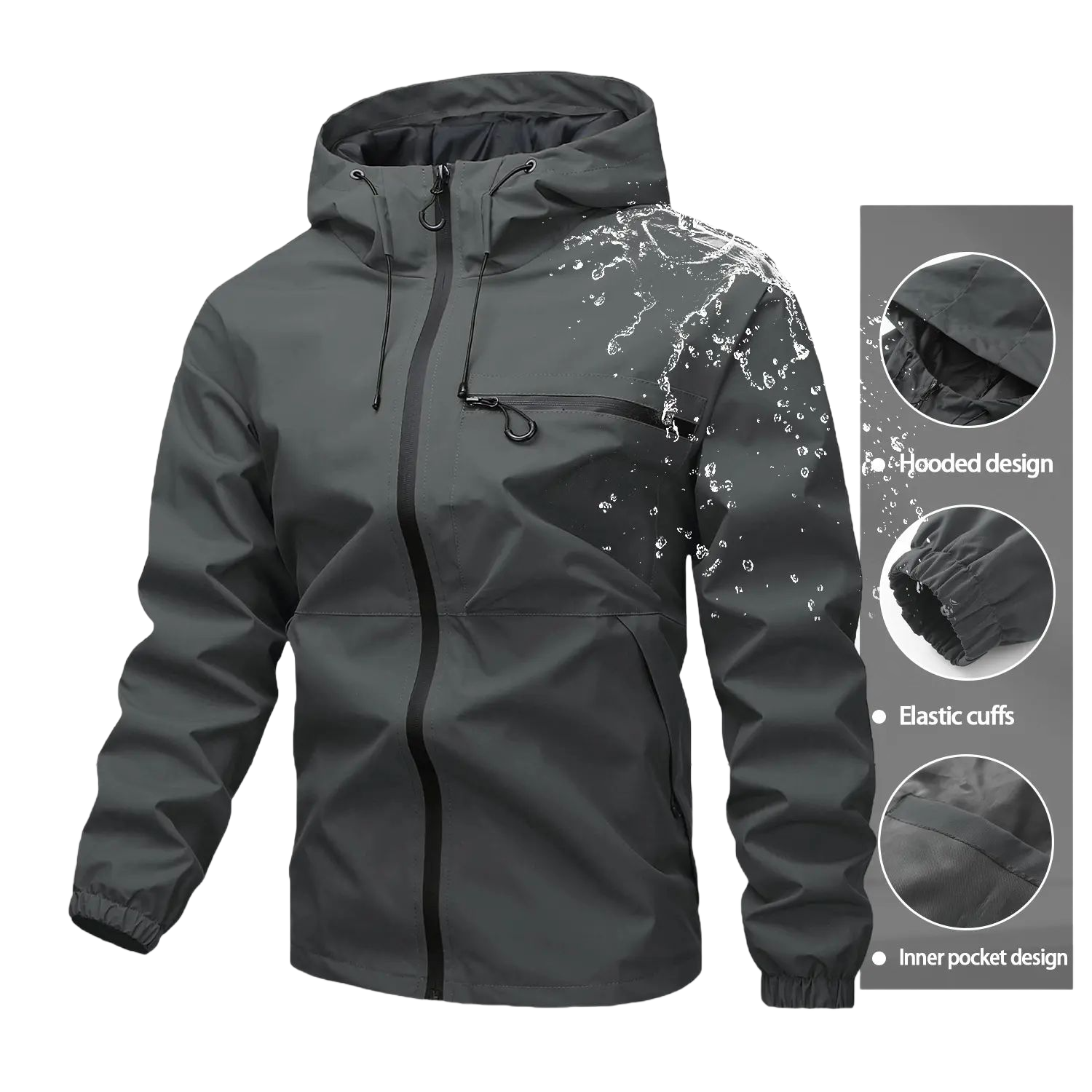 Unisex all-weather waterproof windproof jacke