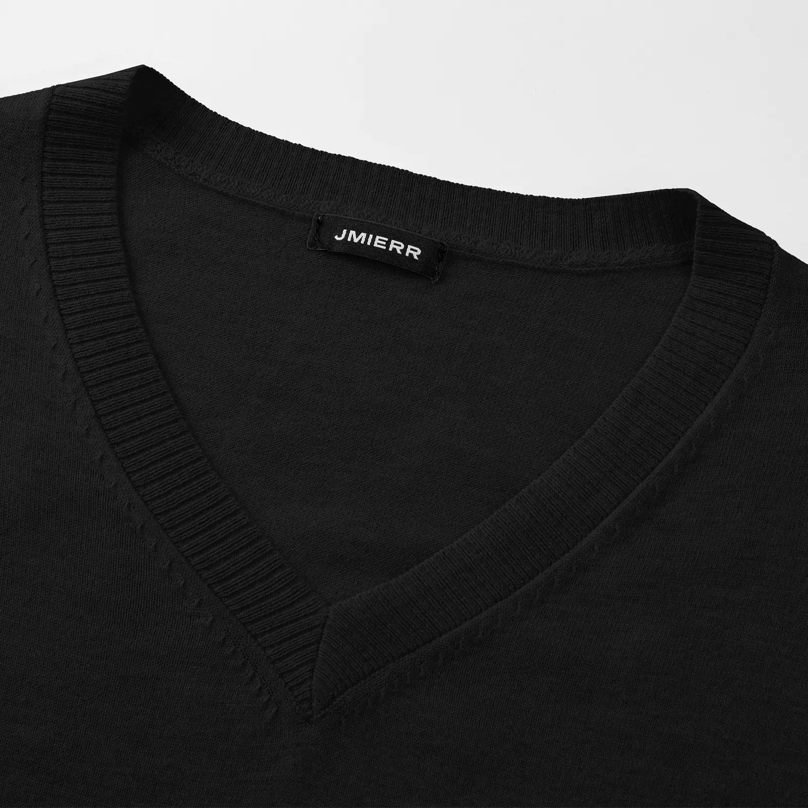 Men's Wool Blend Short Sleeve V-Neck Sweater Soft Textured Knit Pullover
