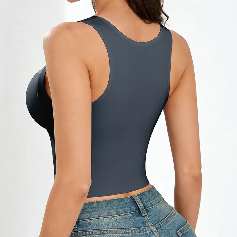 Women's Luxury Seamless Longline Bra | Sophisticated Mesh Plunge V-Neck Wirefree Bralette | Premium Smoothing Shapewear Crop Top with Built-In Support | Elegant Wide Strap Push Up Everyday Camisole | Invisible High-End Basics