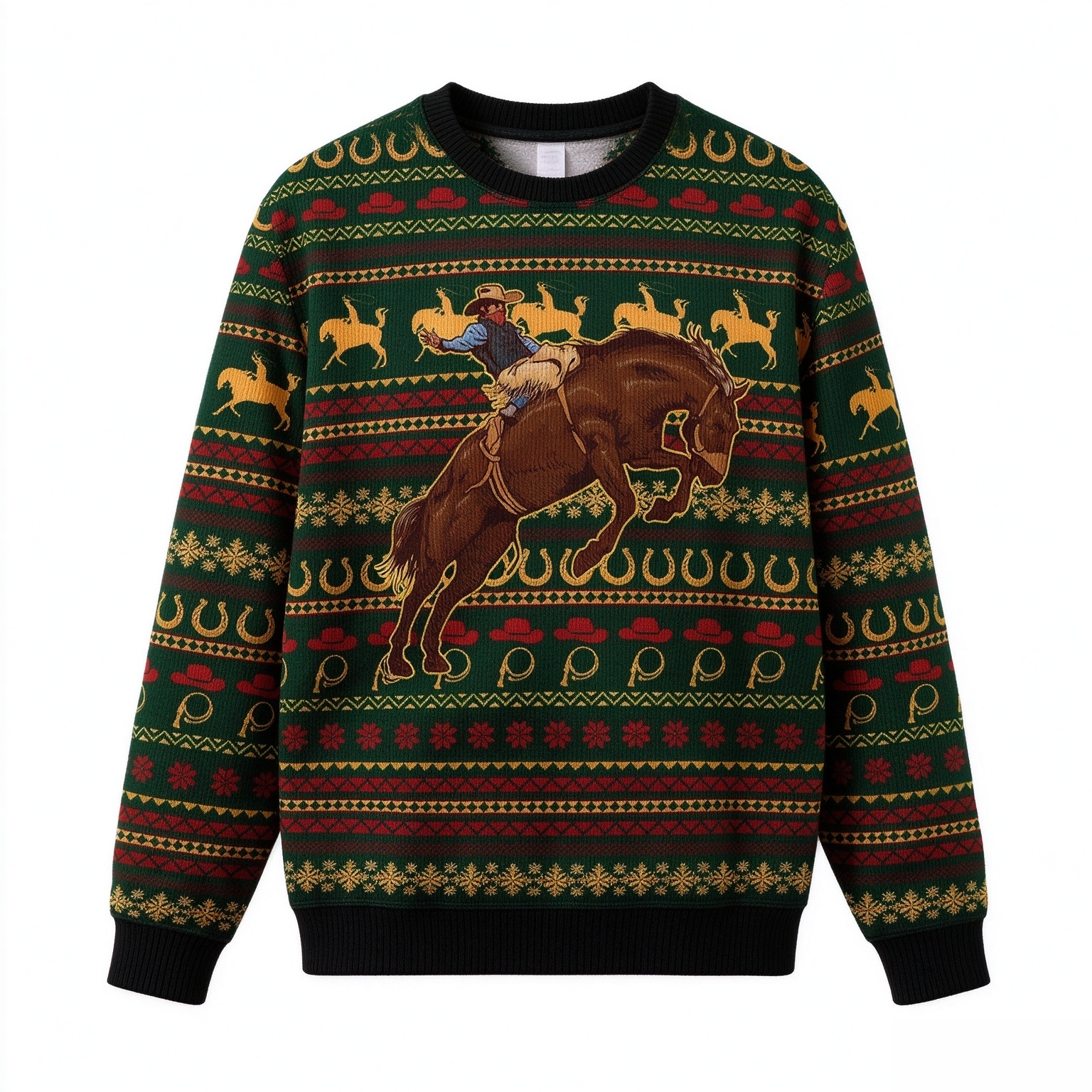 Amazing cowboy Christmas sweater